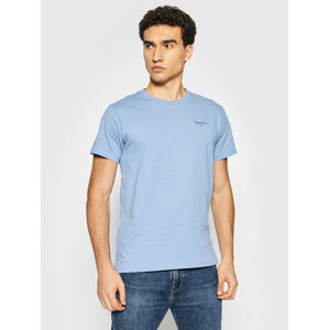 Pepe Jeans pánské modré tričko Derek